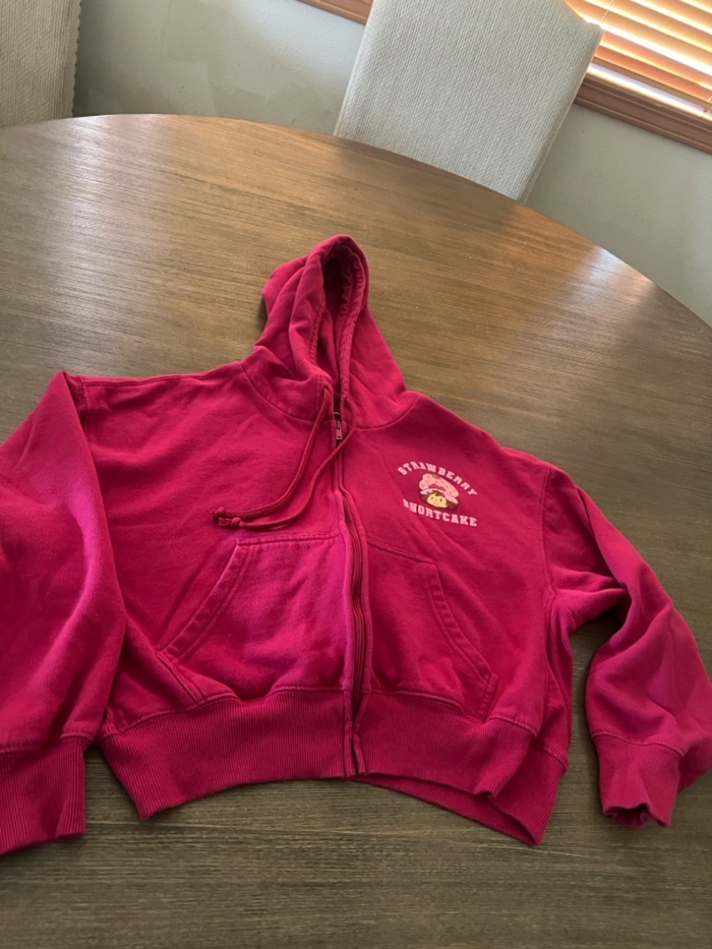 Strawberry Shortcake Cropped Zip Up